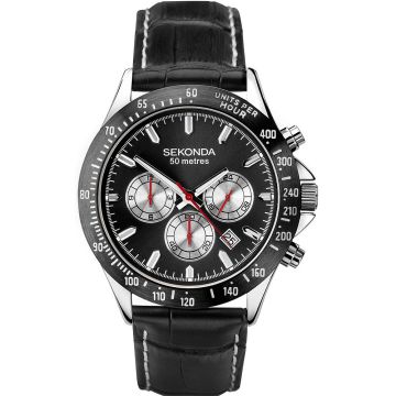 Мъжки часовник Sekonda Classic Dual-Time Chronograph - S-1648E.00