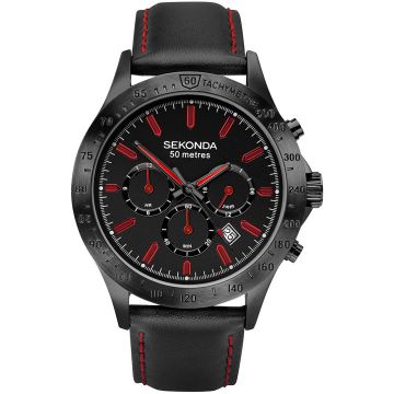 Мъжки часовник Sekonda Black Ionic Plated Dress - S-1652.00