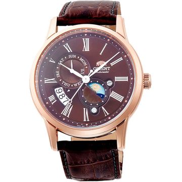 Мъжки автоматичен часовник Orient Classic Automatic Sun and Moon - RA-AK0009T