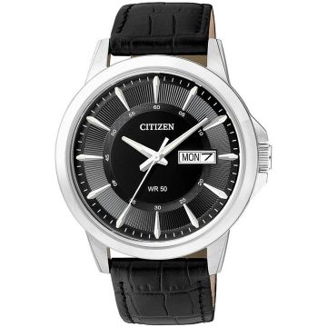 Мъжки часовник CITIZEN Black Dial Black Leather - BF2011-01EE