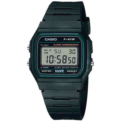 Унисекс дигитален часовник Casio - Casio Collection - F-91W-3HDG