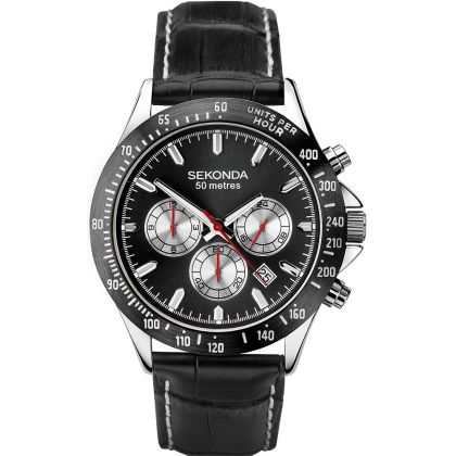 Мъжки часовник Sekonda Classic Dual-Time Chronograph - S-1648E.00