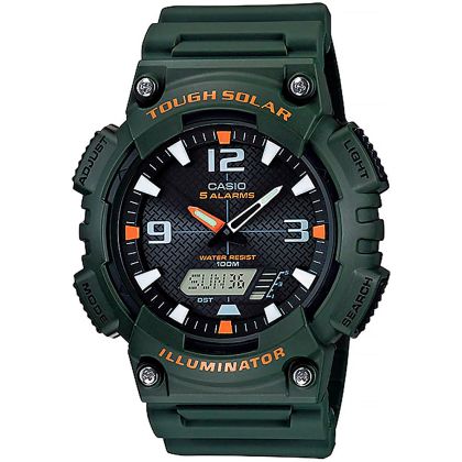Мъжки дигитален часовник Casio Solar - Casio Collection - AQ-S810W-3AVDF