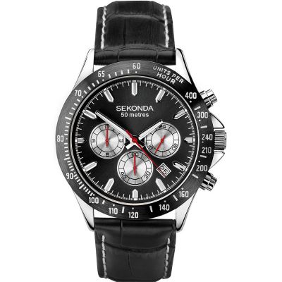 Мъжки часовник Sekonda Classic Dual-Time Chronograph - S-1648E.00