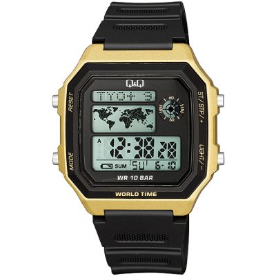 Мъжки дигитален часовник Q&Q World Time - M196J004Y