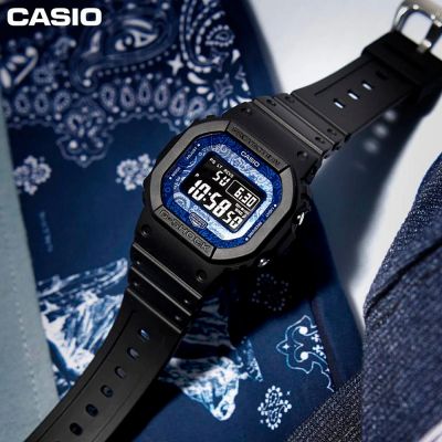 Мъжки часовник Casio G-Shock Blue Paisley Bluetooth Solar - GW-B5600BP-1ER