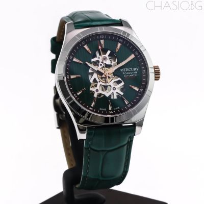 Автоматичен швейцарски часовник Mercury - Roadstar Skeleton Automatic Swiss Watch - MEA493SK-SRL-12