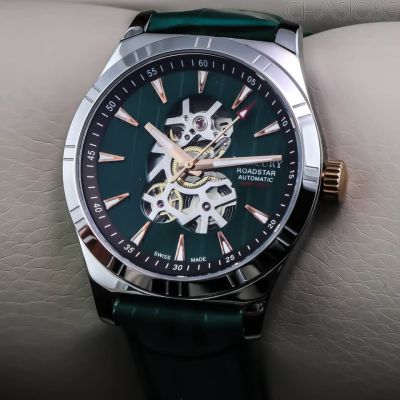 Автоматичен швейцарски часовник Mercury - Roadstar Skeleton Automatic Swiss Watch - MEA493SK-SRL-12