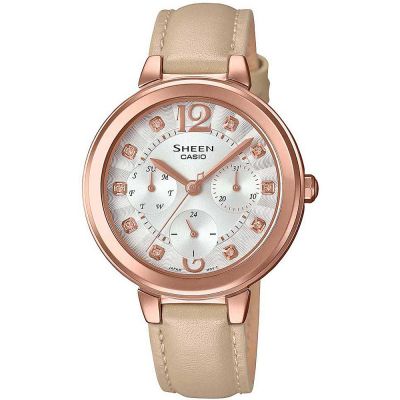 Дамски часовник Casio Sheen Swarovski Edition - SHE-3048PGL-7BUER
